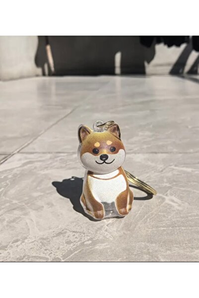 ZephiaStore Shiba Inu Akita Dog Hair Storage Keychain Custom Gift Keychain