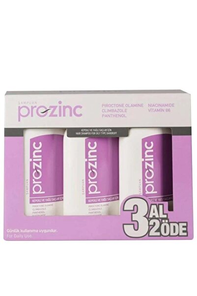 Prozinc Şampuan 3 AL 2 ÖDE 300 ml Mor (Kepeğe Karşı)