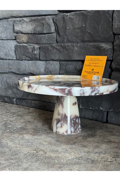 Polen Stone Violet Marble Presentation Tray |   25X20Cm