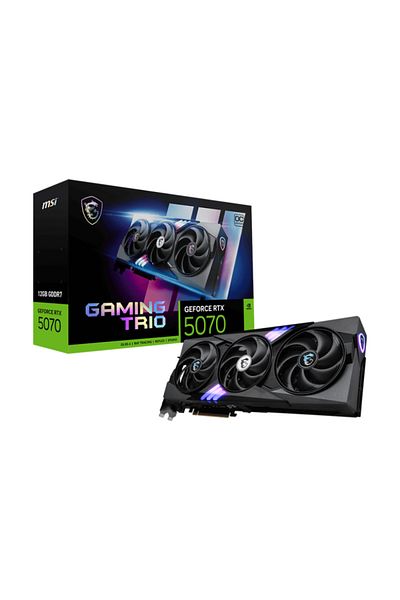 MSI Placa Video GEFORCE RTX 5070 GAMING TRIO OC 12GB GDDR7 192 bit, PCIE 5.0, 3x DP 1x HDMI