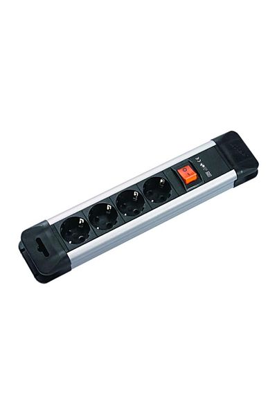 Bachmann Bachmann extension cord, 4 sockets, 2m, Schuko type, black color