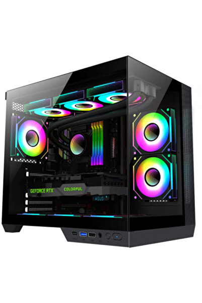 SERIOUX Θήκη Gaming PC Shadow Mid Tower, 3x Ανεμιστήρες RGB/ARGB, USB 3.0, Χω...
