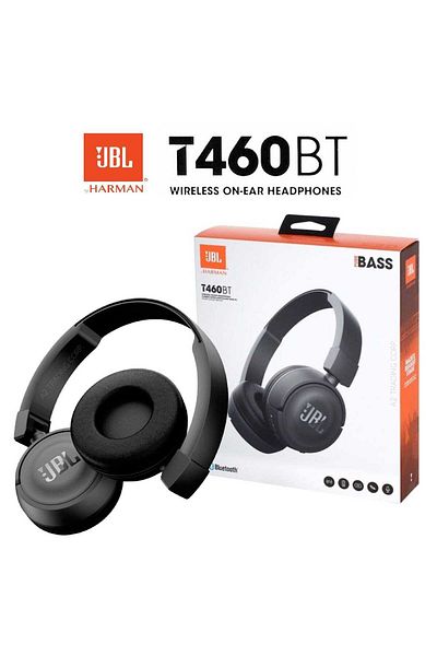 JBL Tune 460BT Wireless Bluetooth Over-Ear Headphones - Black