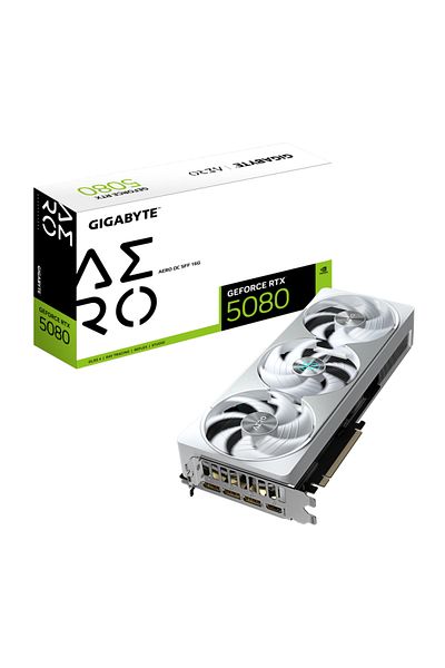 Gigabyte Placa Video GEFORCE RTX 5080 AERO OC SFF 16GB GDDR7 256 bit, 3x DP 1x HDMI