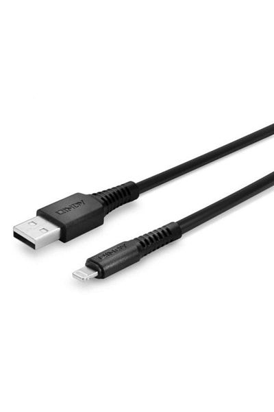 LİNDY Cablu 1m USB A 2.0 to Lightning, negru