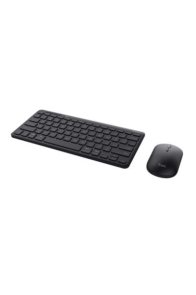 Trust Lyra Wireless keyboard+mouse kit, optical mouse, maximum resolution 1200 DPI, wireless connectivity
