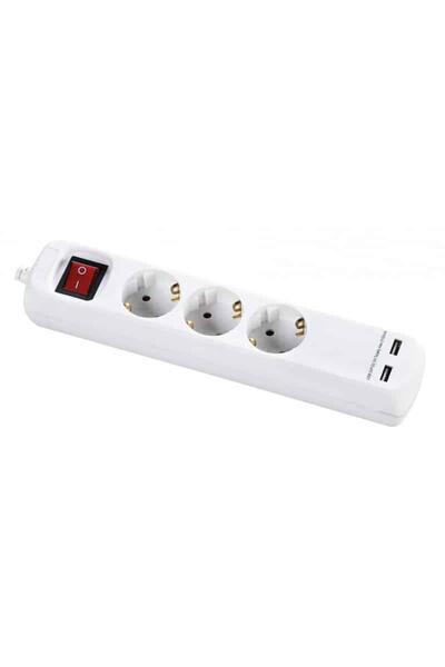 Bachmann Extension cord with 3 sockets cee7/3 with child protection, with swi...