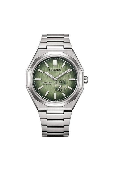 Citizen ساعة يد رجالية من التيتانيوم أوتوماتيكية من ZENSHIN 60 NK5020-58X