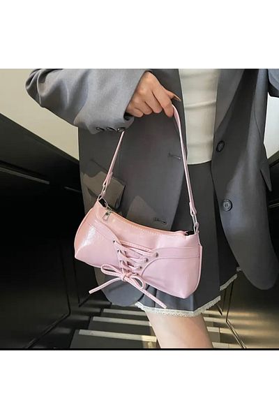 MirazTasarim Y2K Women's Bag Powder Color Leather Y2K Trend Bag