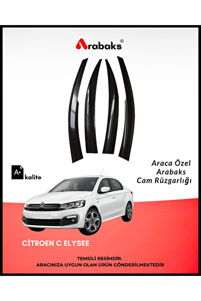 Arabaks Citroen C Elysee Sedan Cam Rüzgarlığı 4’lü Takım (MUGEN TİP, DAYANIKL...