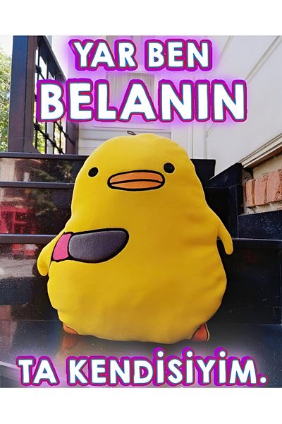 Wolawood Chick Minnoş Plush Pillow Soft and Cute Snuggle Toy with a Sweet but Dangerous Appearance
