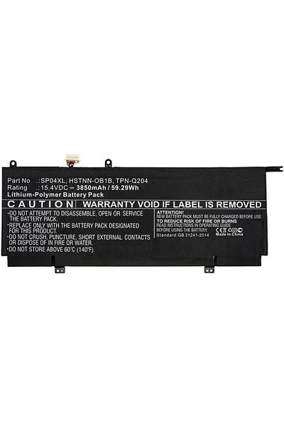 HP Baterie pentru laptop Spectre X360, Li-Pol 59.29Wh, 15.4V, 3850mAh, Negru, MBXHP-BA0262