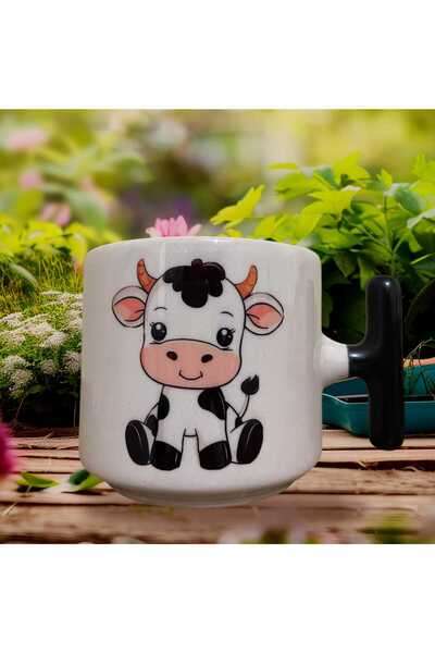 GameFruy Cute Cow Double Sided Printed Mug - Ceramic Tea, Coffee Gift Cup