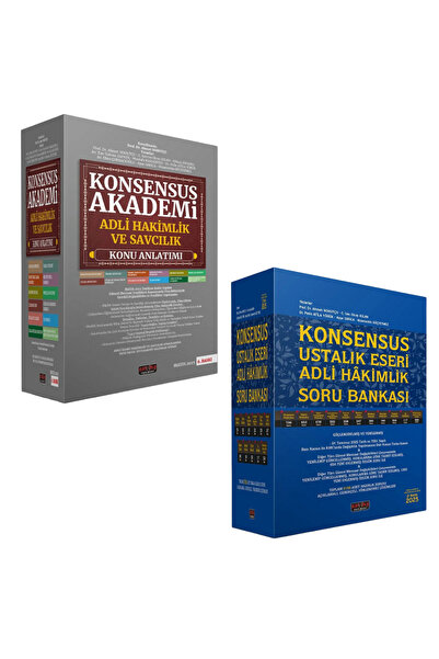 Savaş Yayınevi Konsensus Akademi Adli Hakimlik ve Savcılık Konu Anlatımı ve Soru Bankası Seti