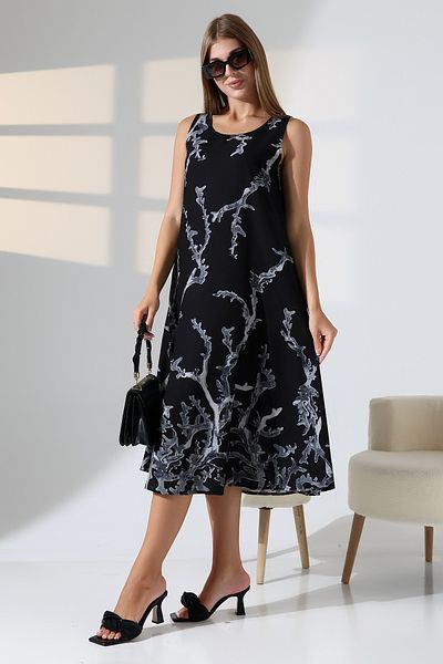 LİKAPA Summer Strap Viscose Dress 2691