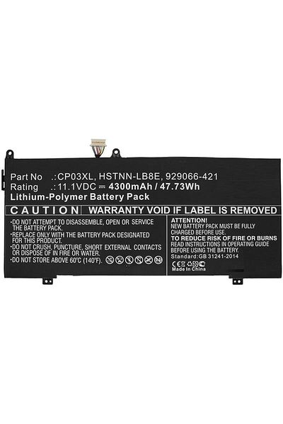 CoreParts Bateria do laptopa dla HP Spectre X360 13, Spectre 13, Li-Pol, 55,86Wh 11,4V 4900mAh,