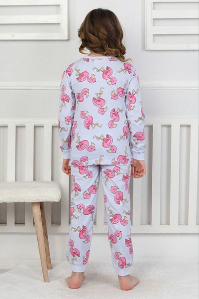 Little Pumpkin Patterned Girls' Pajama Set, Seasonal Girls' Pajama Set