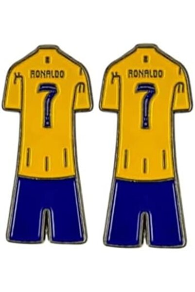 Toybox Ronaldo Jersey Metal Sticker for Mobile or Any Smooth Surface (Pack of 2)