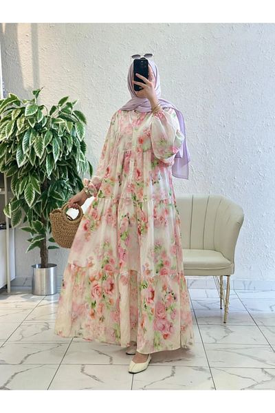 Oxygen Scarfs Women's Rose Garden Hijab Dress