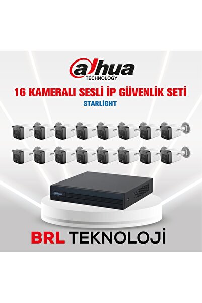 DAHUA 8 Kameralı 2 Mp Sesli İp Güvenlik Kamera Seti IPC-HFW1230TC1-SA