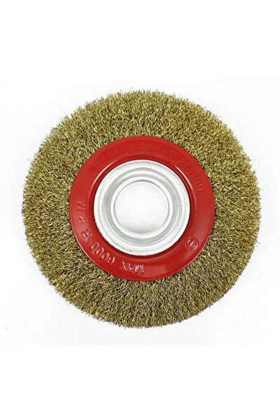 Hobibahçem Mey Import ®   Partner 02005 Yellow Wire Circle Brush 150X25 mm