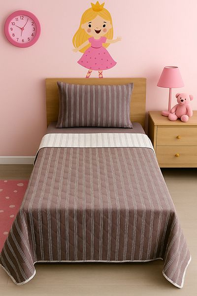 Ceyizza Single Double Sided Quilted Bedspread Set