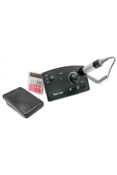 global fashion Electric file for manicure and pedicure 45000 rotations 65W, ZS-602, black color