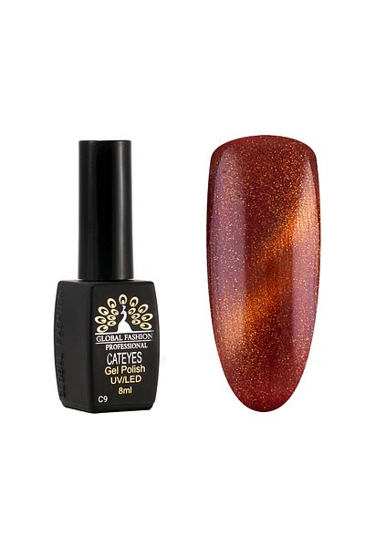 global fashion Oja semipermanenta Cat Eyes 8 ml, 09