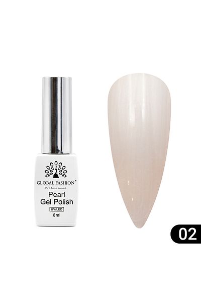 global fashion Oja semipermanentă Pearl 8 ml, 02
