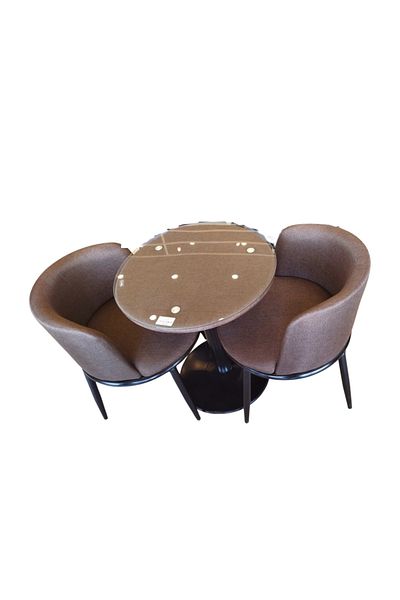 AZAF 3-Piece Classic Round Table With Chairs