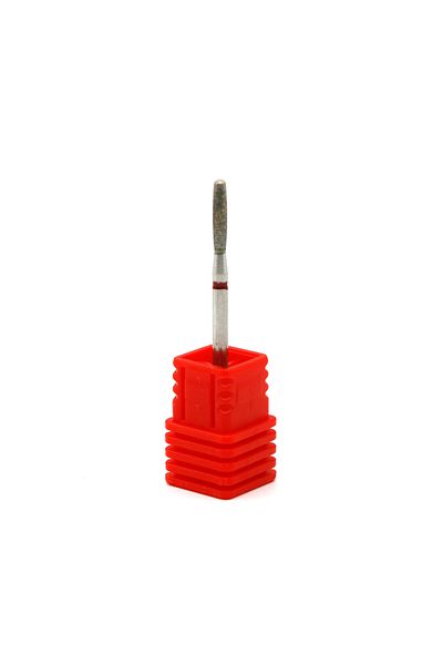 global fashion Diamond cuticle nozzle, rounded flame, red belt 244/023R