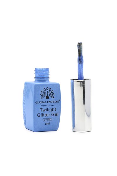 global fashion Oja semipermanenta Twilight Glitter 8ml, 206