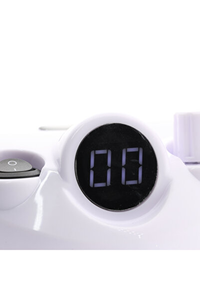 global fashion Pilă electrică manichiură și pedichiură BEE NAILS, 202D, cu display, 65w, 45000 rpm, alb