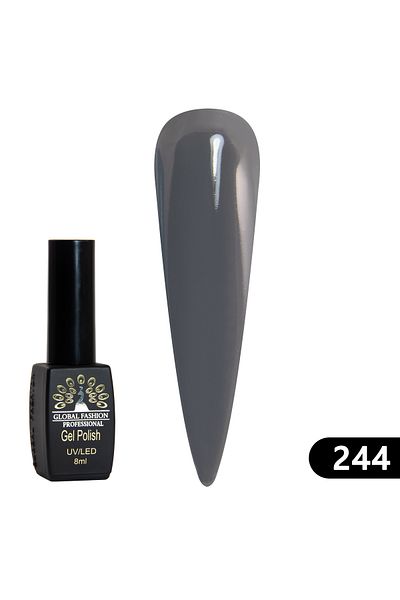 global fashion Oja semipermanenta BLACK ELITE, Global Fashion 8 ml, 244