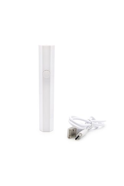 global fashion Hexagonal gel flashlight, white
