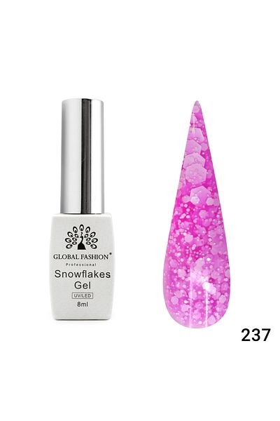 global fashion Oja semipermanenta Snowflakes 8ml, 237