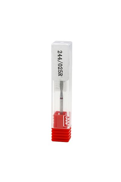 global fashion Diamond cuticle nozzle, rounded flame, red belt 244/025R