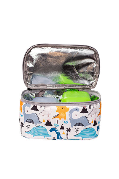 Alone İlkokul Çantası 3’lü Set-Sırt Çantası + Beslenme + Kalemlik 8581 Dinazor Desen