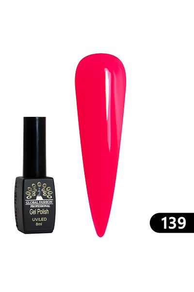 global fashion Oja semipermanenta BLACK ELITE, Global Fashion 8 ml, 139
