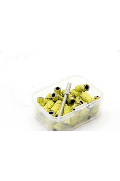 global fashion Set of caps in a box 30 pcs, yellow color