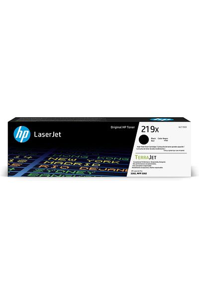 HP Toner 219X Negru de mare capacitate original LaserJet, W2190X