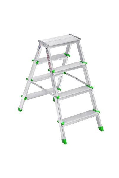 Twin Store سلم ألومنيوم مزدوج الجوانب Sm Saraylı 4+4
