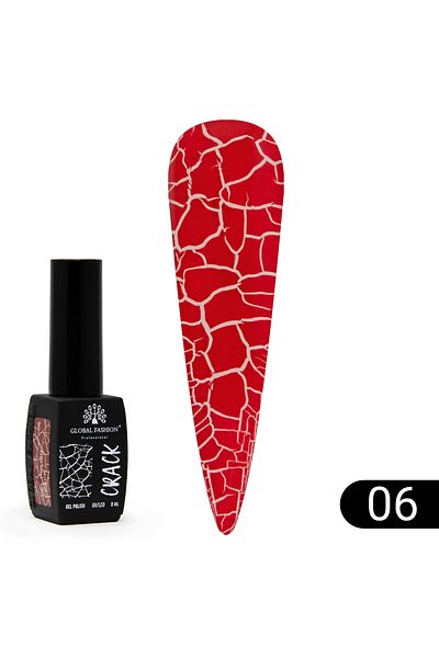 global fashion Oja semipermanenta CRACK, Global Fashion 8ml, 06