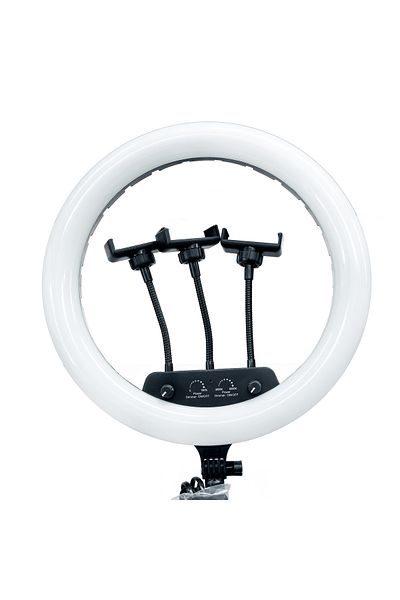 global fashion Circular lamp with tripod, Led MJ-14, USB, 3 phone holders, selfie