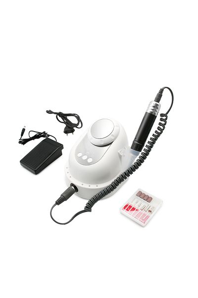 global fashion Electric file for manicure and pedicure 35000 rpm, 68W GF210, white with gray
