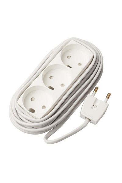 Inna marka MicroConnect 3-way danish socket strip 5m