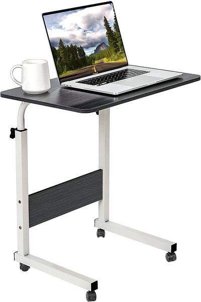 Türkiye SKY-TOUCH Bedside Laptop Table Height Adjustable Desk, Black