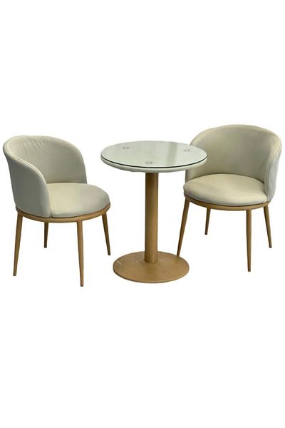 AZAF 3-Piece Classic Round Table With Chairs