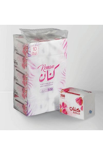 KENAN Soft Facial Tissues 500 Sheets * 10 Pack