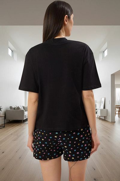 PayBuy Women's Summer Cotton Pajama Set Teddy Bear Print Comfortable Fit Professional Look for Daily Use